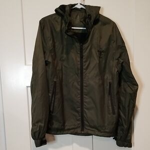 BSA Women's Windtech Jacket w/Hood In Olive Green By Scouting America Size Small